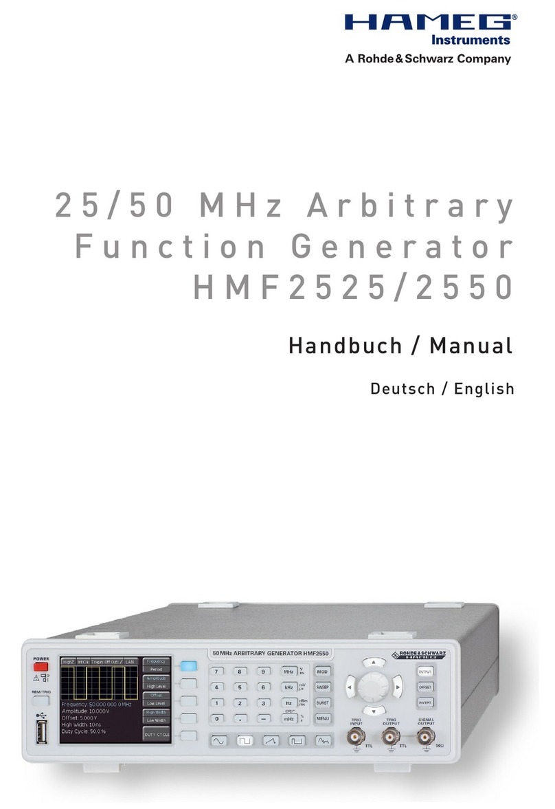 Hameg HMF2525 manual