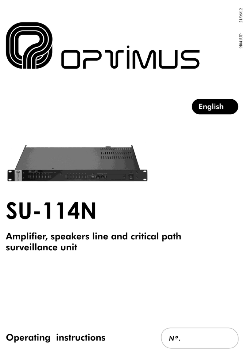 Optimus SU-114N operating instructions