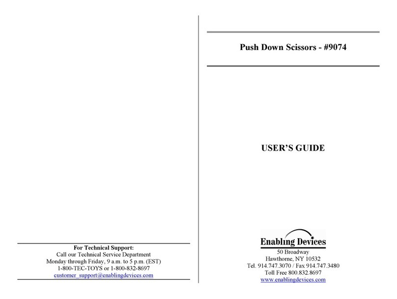 Enabling Devices Push Down Scissors 9074 User manual