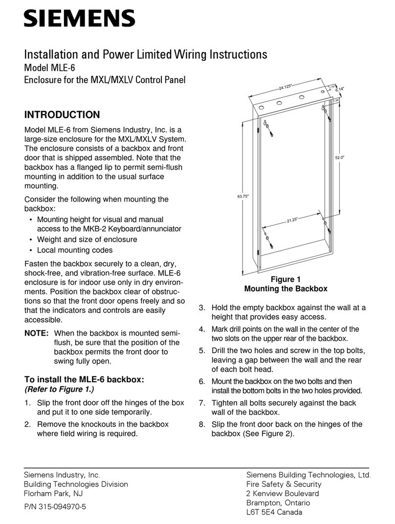 Siemens MLE-6 User manual