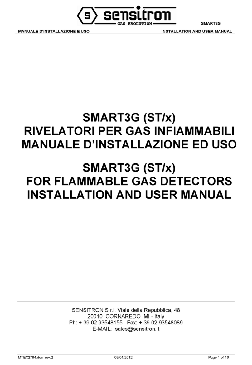 Sensitron SMART3G Installation and user manual
