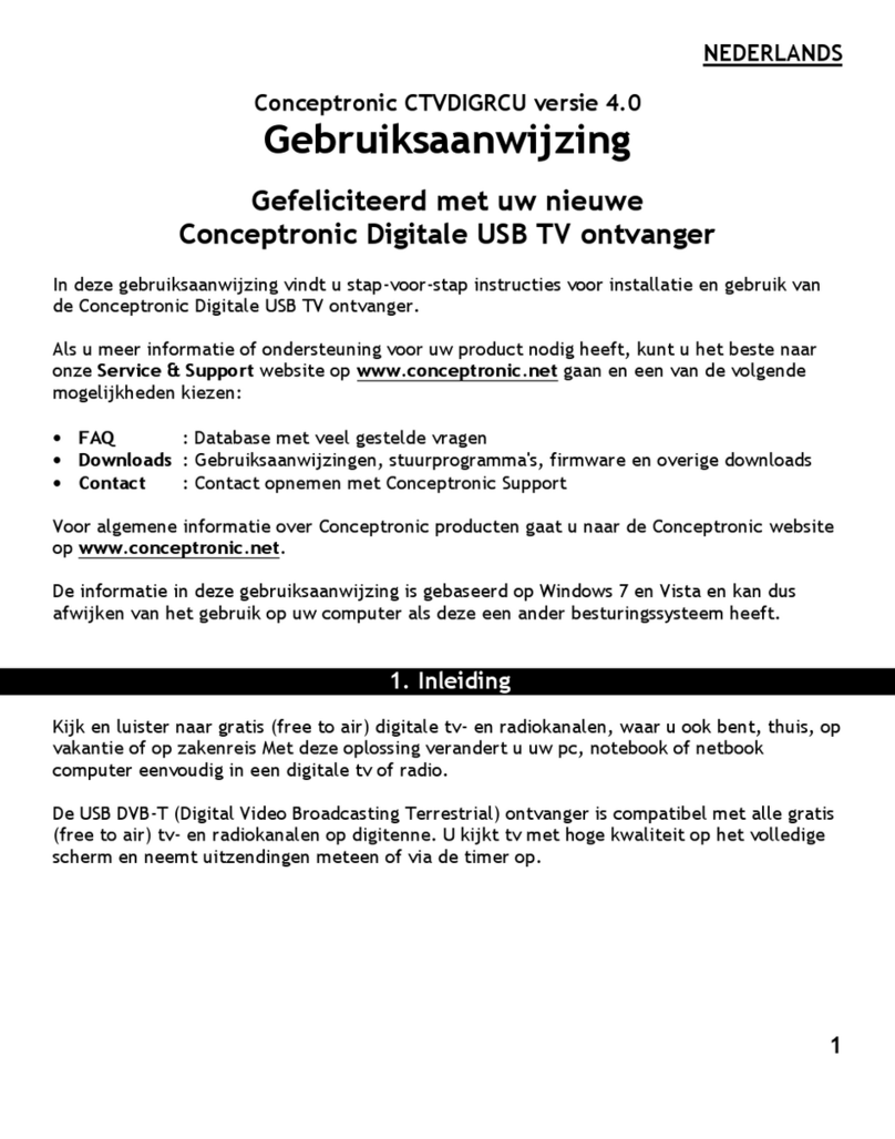 Conceptronic CTVDIGRCU User manual