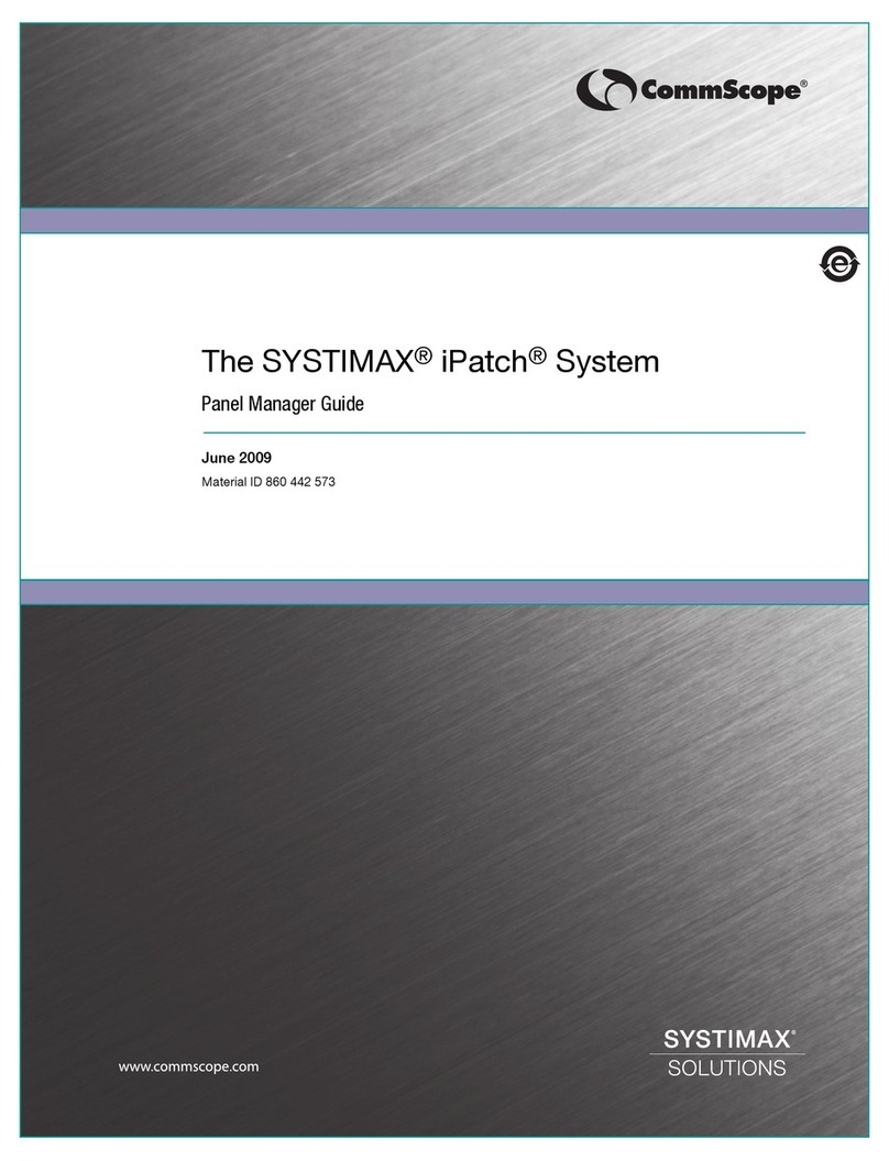 CommScope SYSTIMAX iPatch Panel Manager's guide