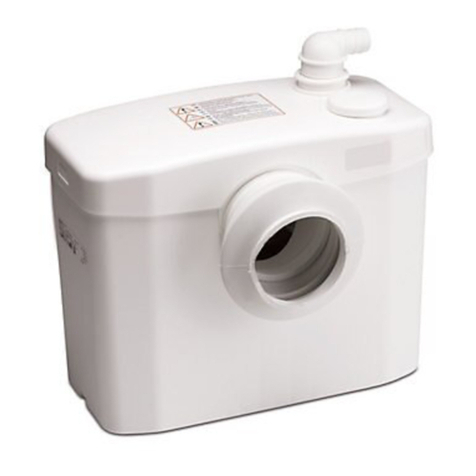 Saniflo MACERATOR PUMP INSTALLATION AND CARE INSTRUCTIONS