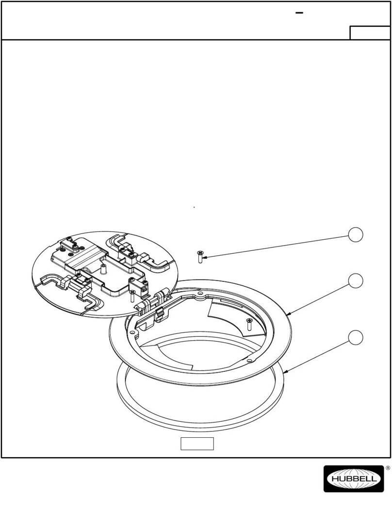 Hubbell CFBS1R8CVR User manual