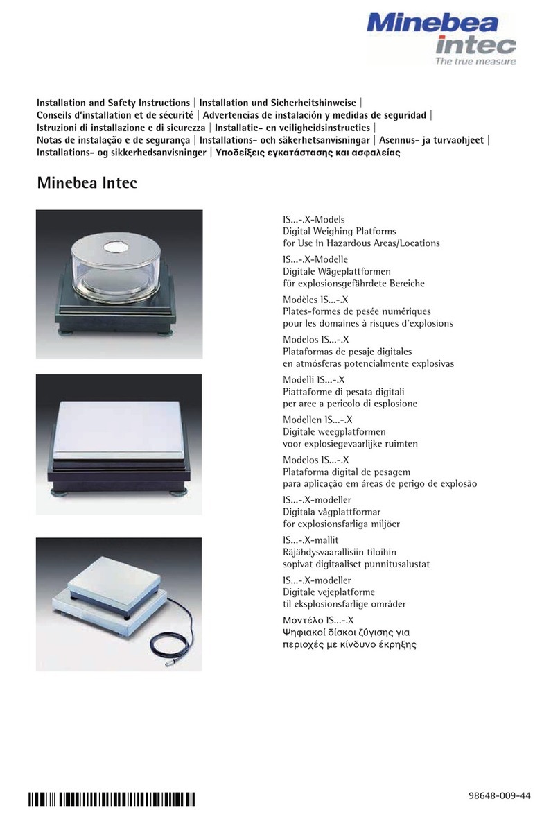 Minebea Intec IS -.X Series Installation and safety instructions