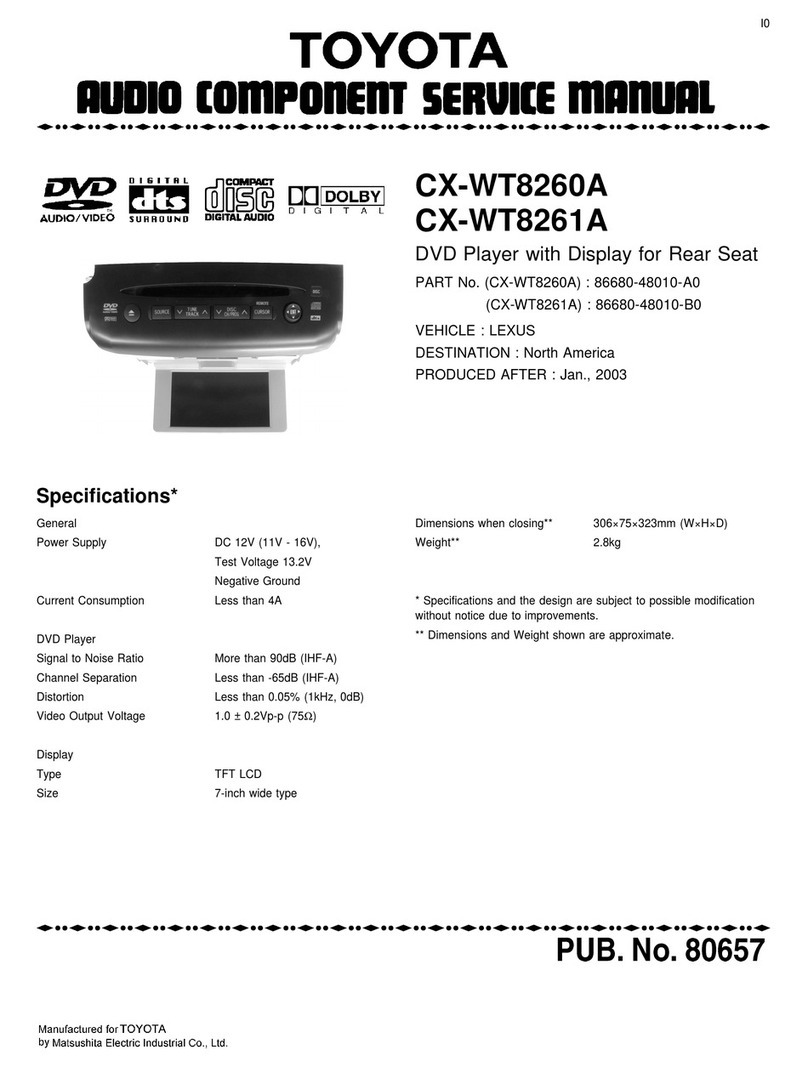 Toyota CX-WT8261A Service manual