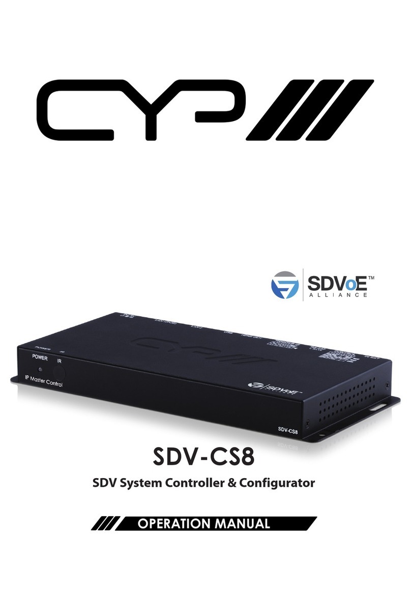 CYP SDV-CS8 User manual