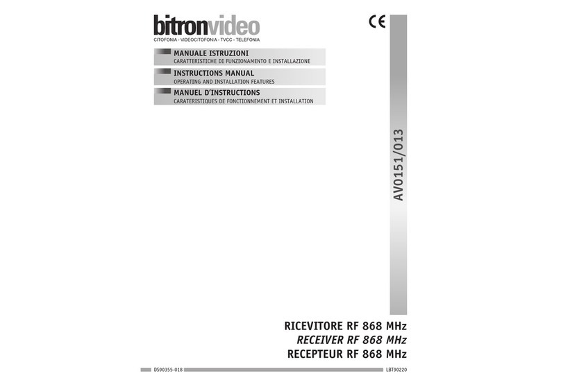 Bitron Video AV0151/013 instruction manual