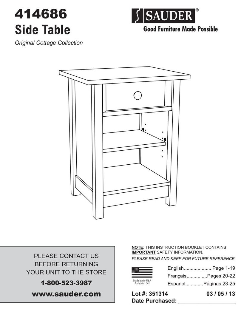 Sauder 414686 User manual