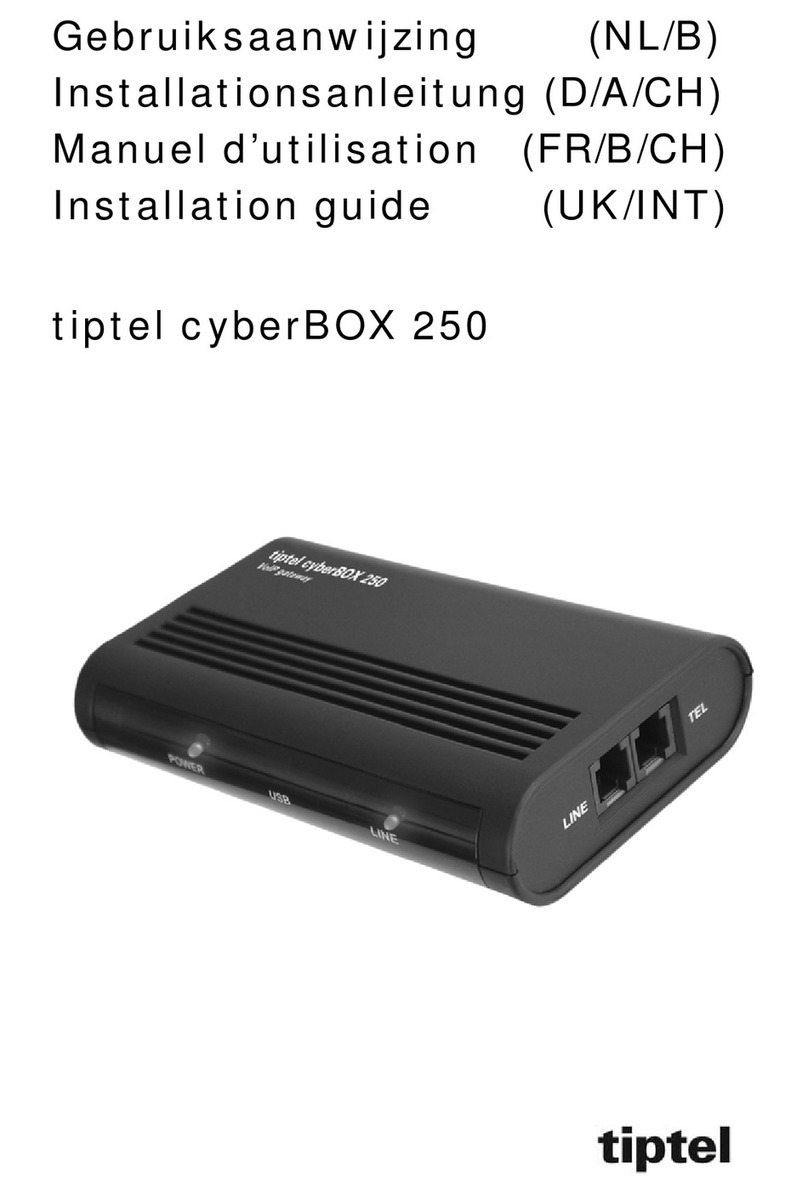 TIPTEL cyberBOX 250 installation guide