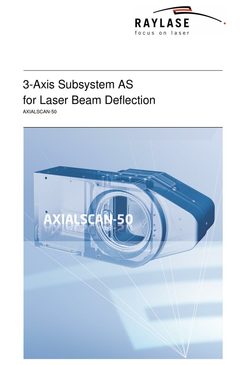 RAYLASE AXIALSCAN-50 manual