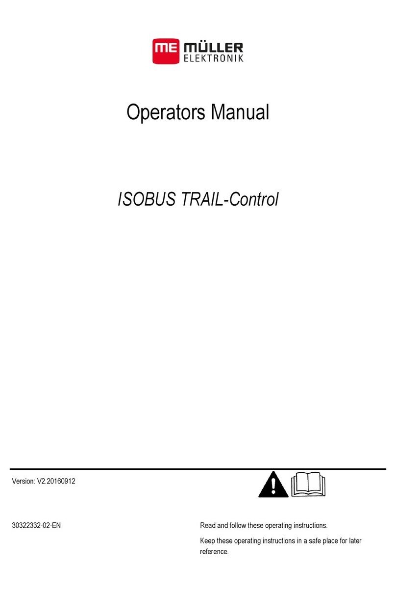 Muller Elektronik ISOBUS TRAIL-Control Operator's manual