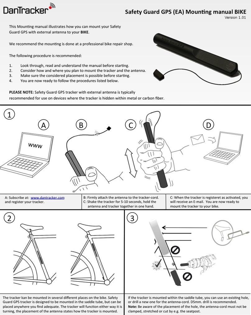 DanTracker Safety Guard GPS EA Mounting manual DanTracker Safety Guard GPS EA Mounting manual