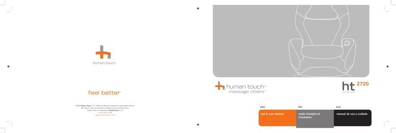 Human Touch IJOY HT-2720 Use & care manual