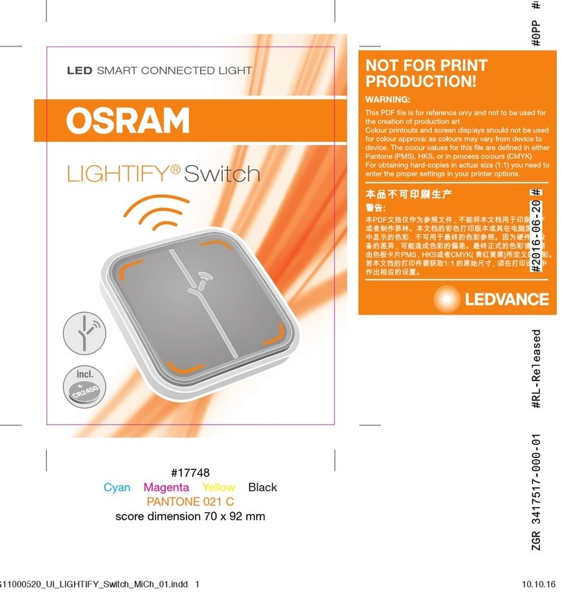 Osram LIGHTIFY 17748 manual