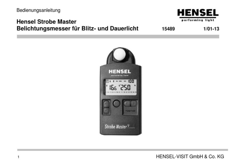 Hensel Strobe Master User manual