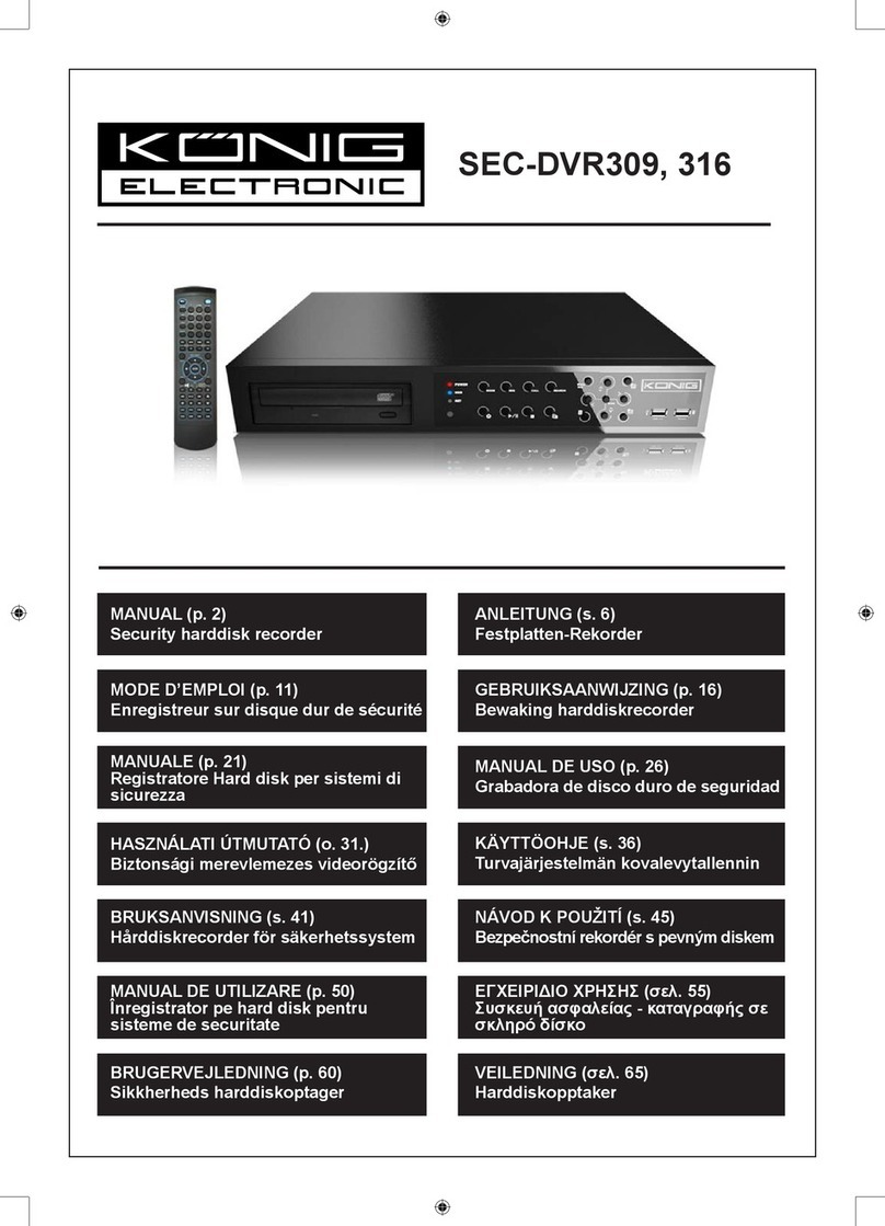 Konig SEC-DVR309 manual