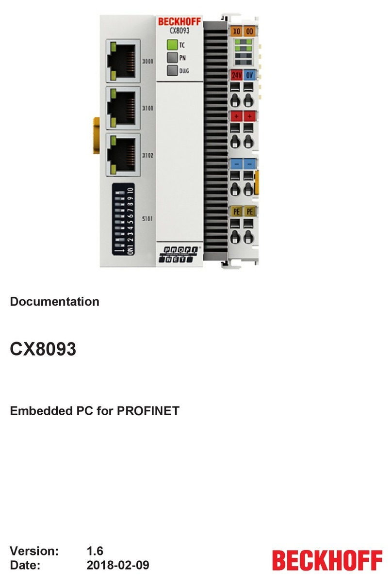 Beckhoff CX8093 Operator's manual