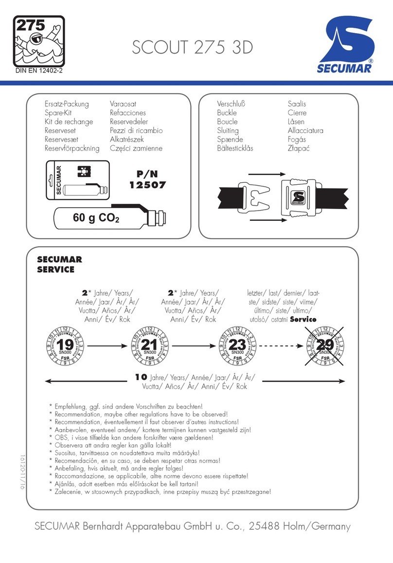 SECUMAR SCOUT 275 3D manual