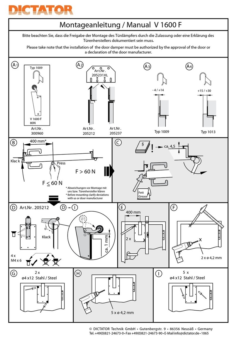 Dictator V 1600 F manual