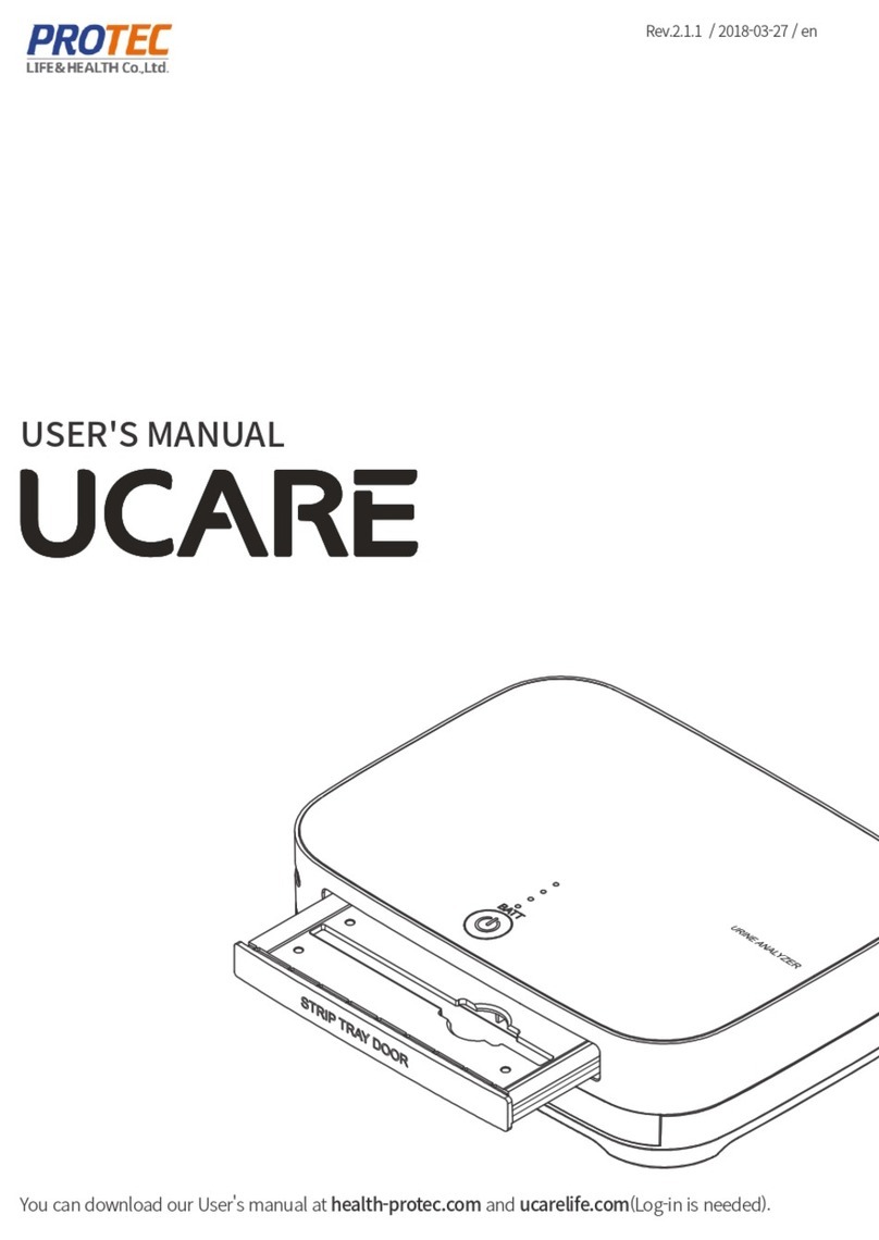 Pro-tec UCARE User manual Pro-tec UCARE User manual