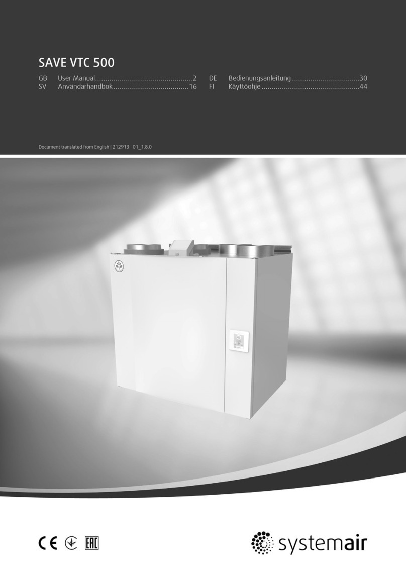 System air SAVE VTC 500 User manual