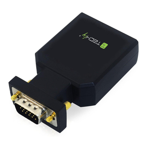 Techly MINI VGA TO HDMI CONVERTER User manual