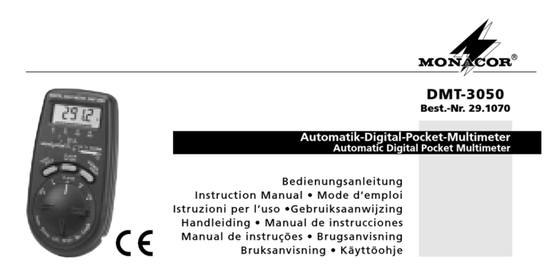 Monacor DMT-3050 User manual Monacor DMT-3050 User manual