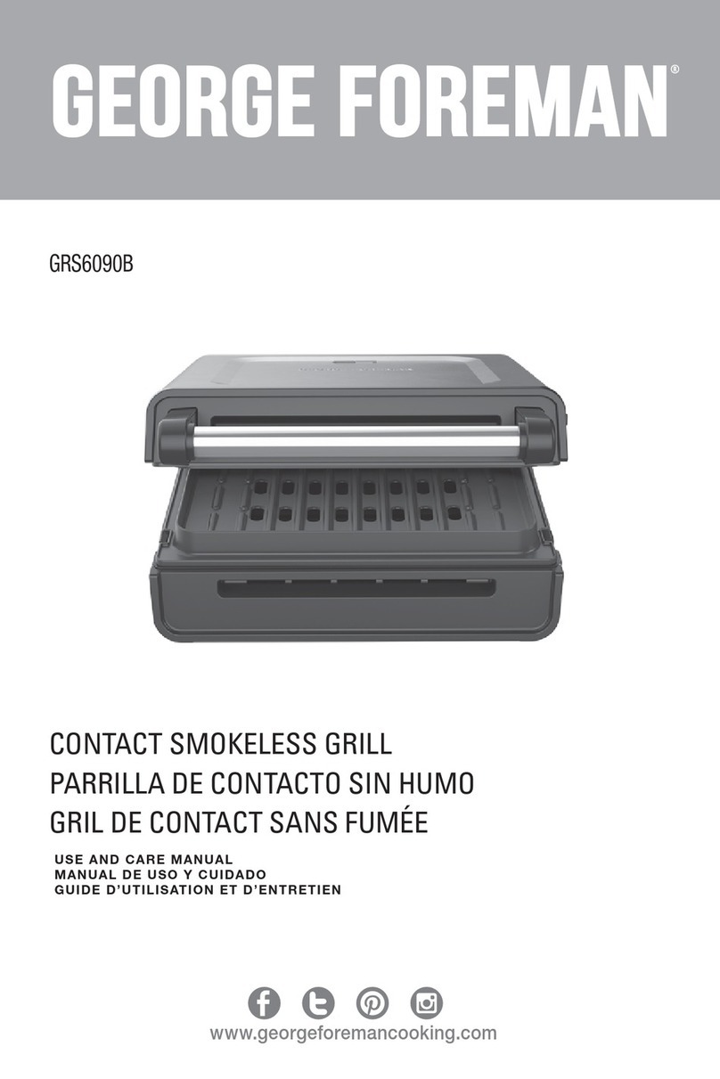 George Foreman GRS6090B use and care manual