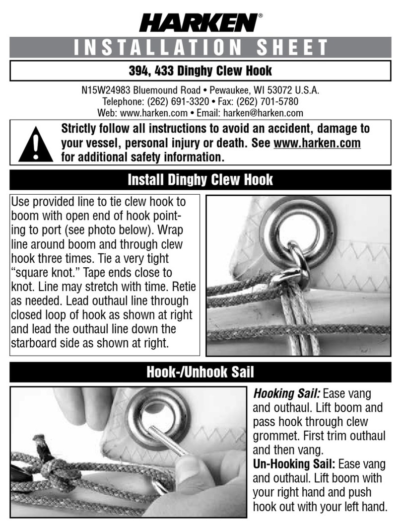 Harken 394 Assembly instructions