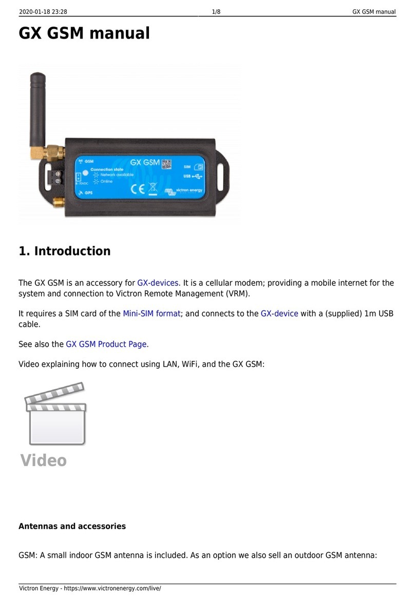 Victron GX GSM User manual