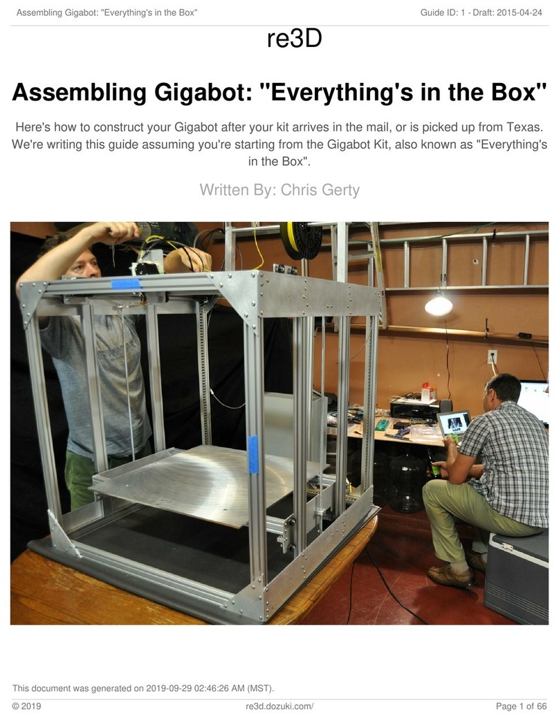 re:3D Gigabot Assembling Instruction