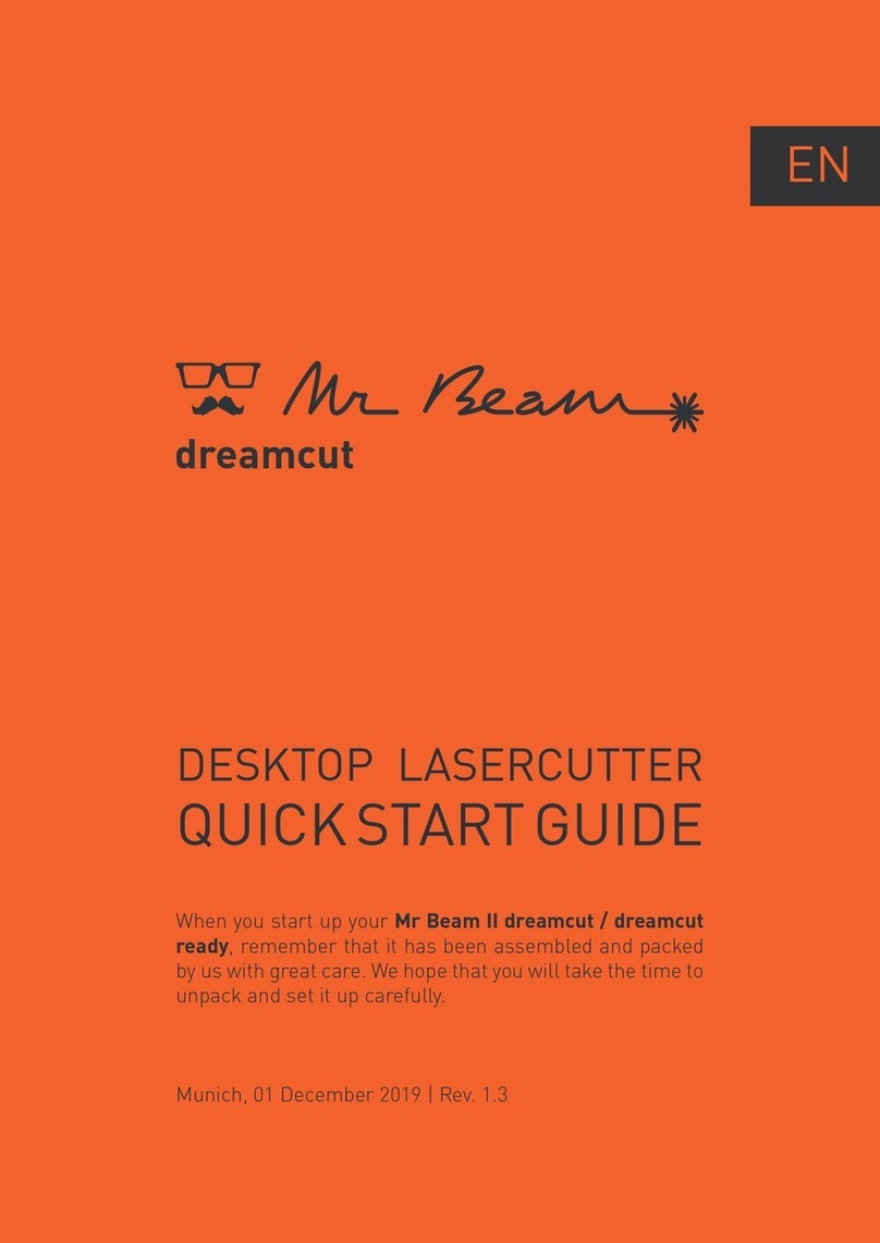Mr Beam II dreamcut ready quick start guide