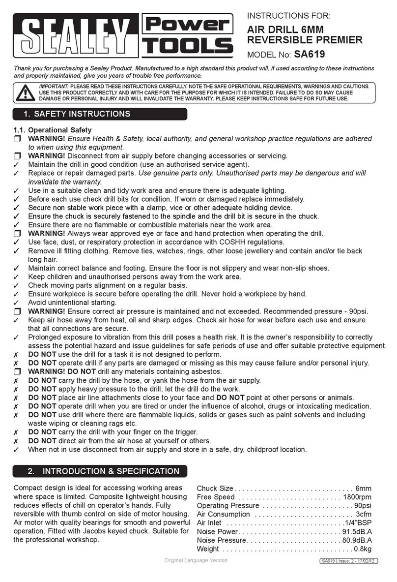 Sealey SA619 User manual