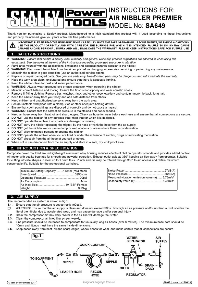 Sealey SA649 User manual