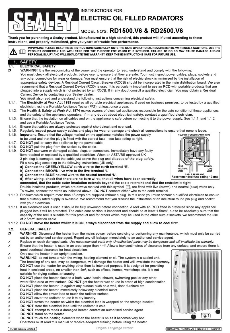 Sealey RD1500.V6 User manual