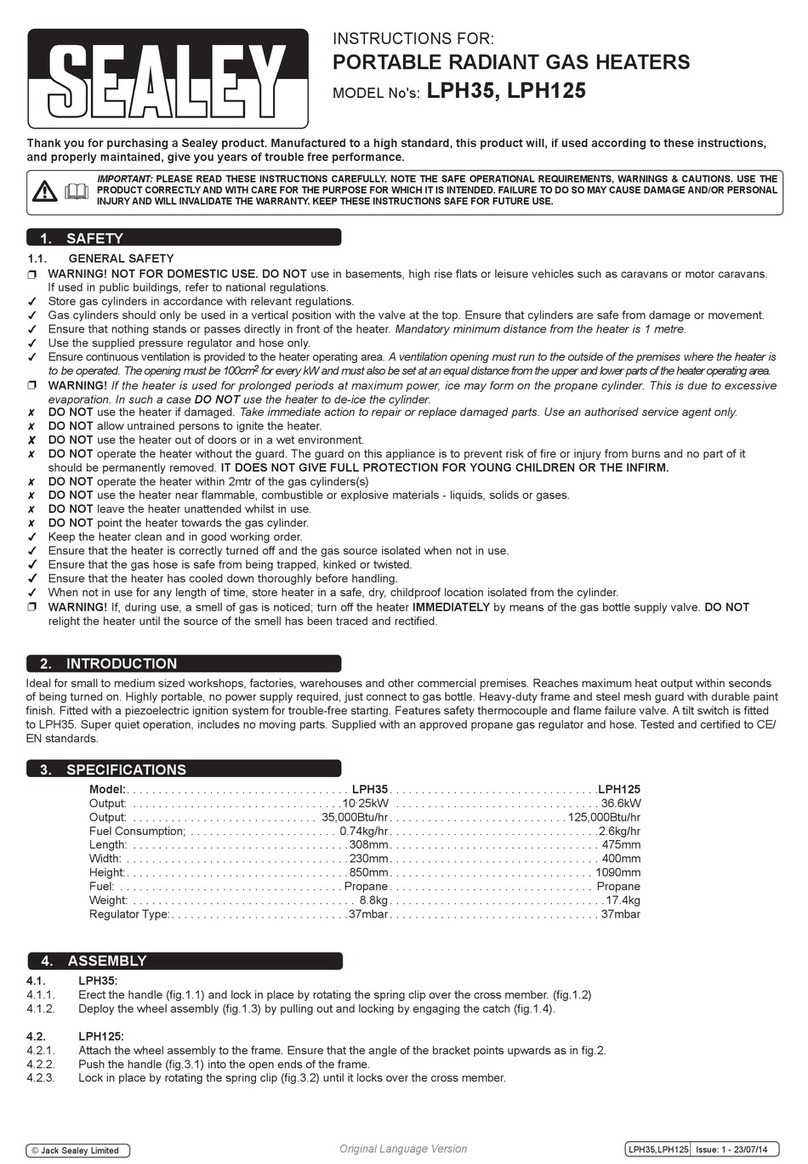 Sealey LPH35 instructions