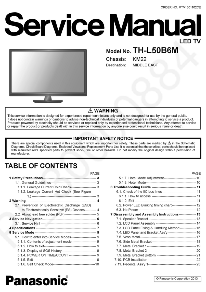 Panasonic Viera TH-L50B6M User manual