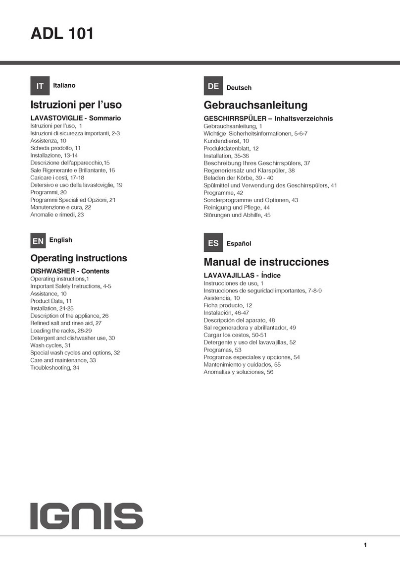Ignis ADL 101 User manual Ignis ADL 101 User manual