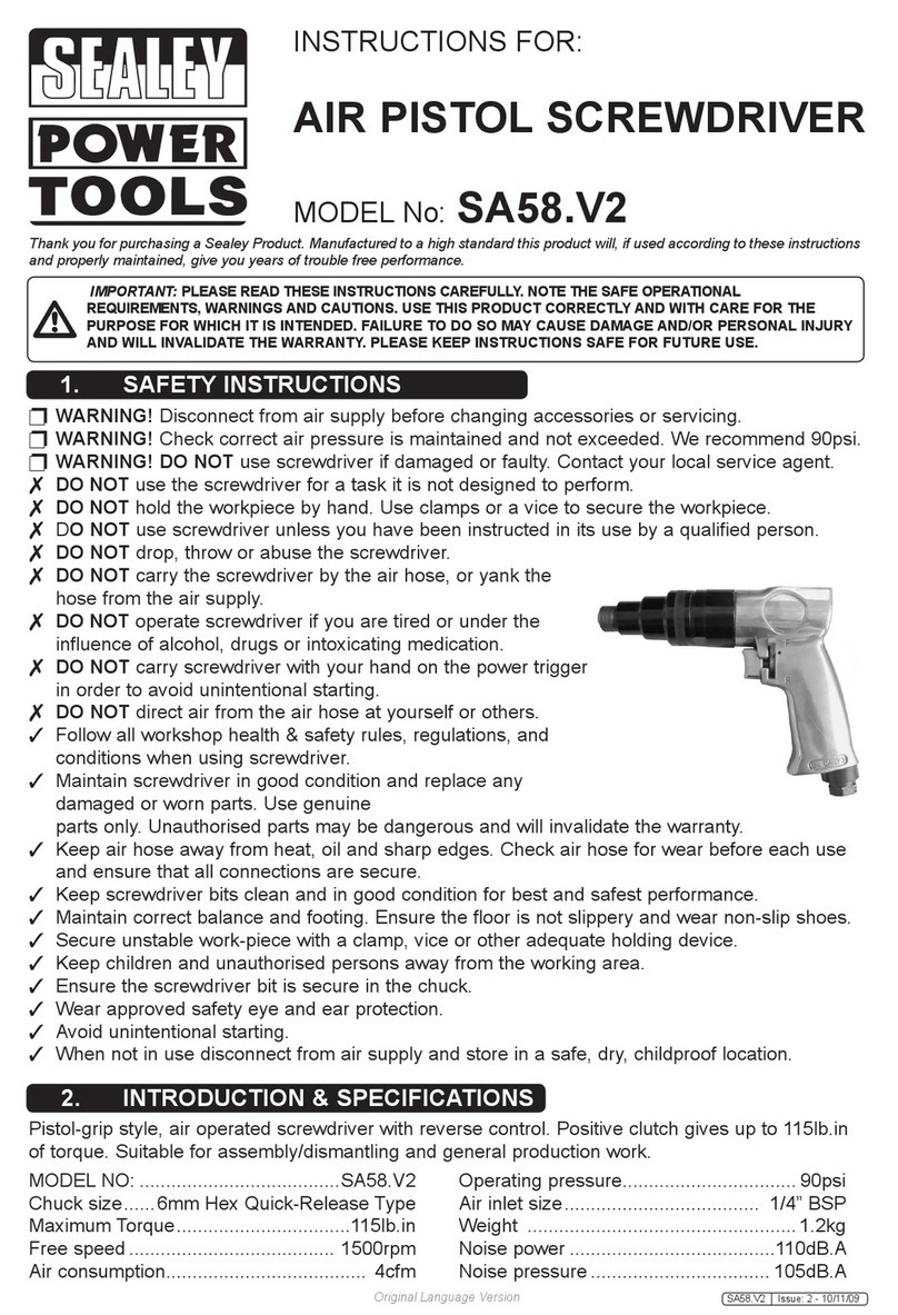 Sealey SA58.V2 instructions