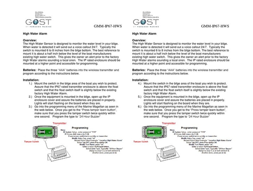 Gost GMM-IP67-HWS quick start guide