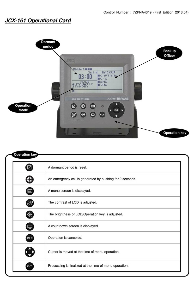 JRC JCX-161 Parts list manual