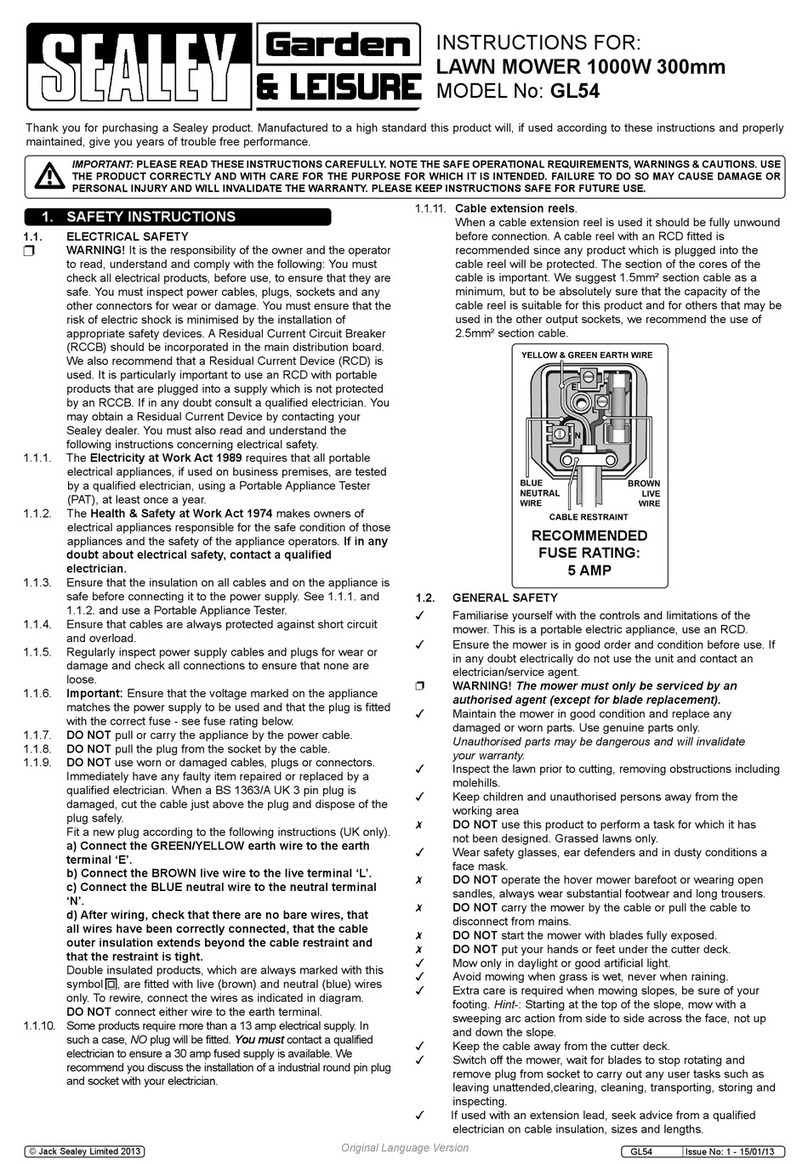 Sealey GL54 instructions