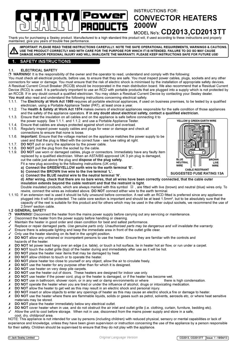 Sealey CD2013 User manual