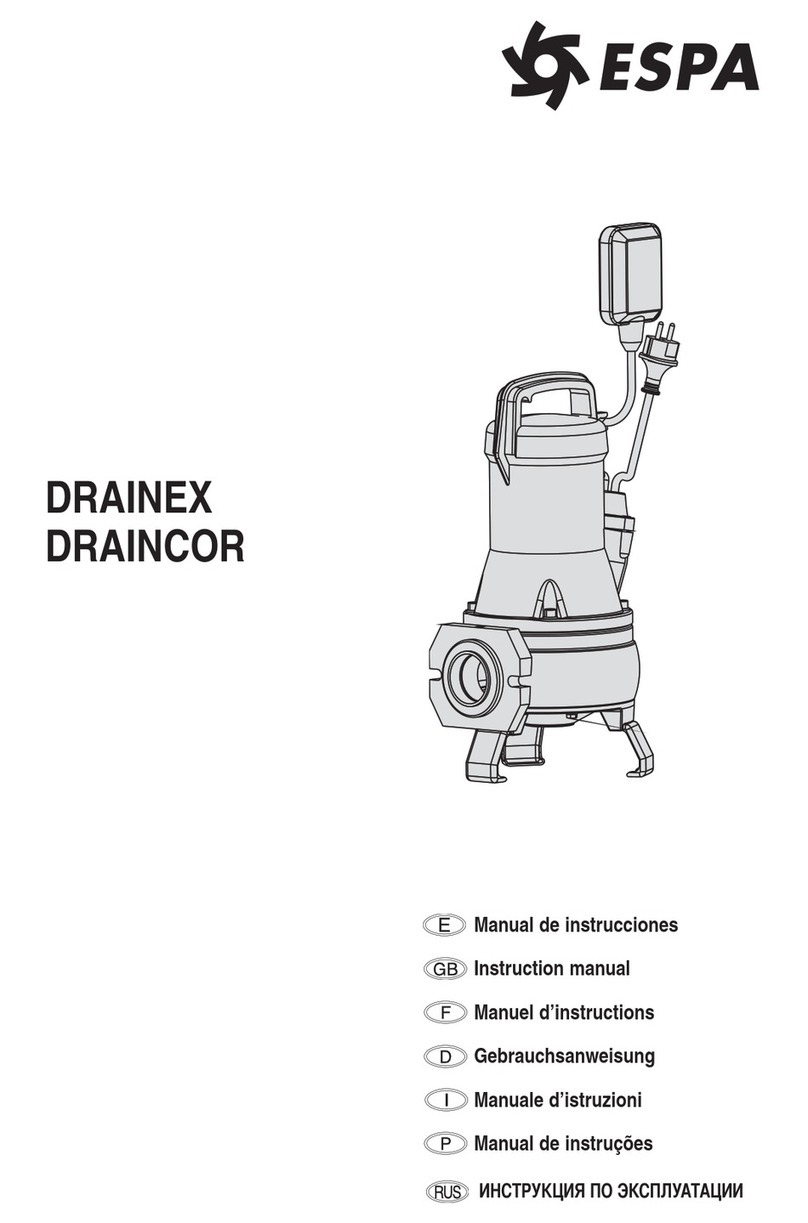 Espa DRAINCOR instruction manual