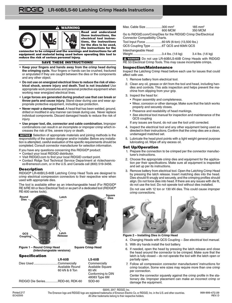 RIDGID LR-60B instructions