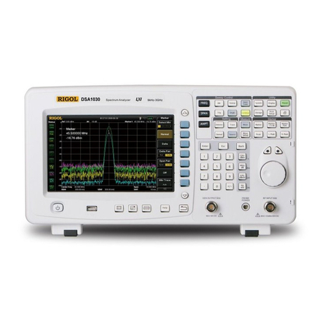 Rigol DSA1000 Series Performance Verification Guide