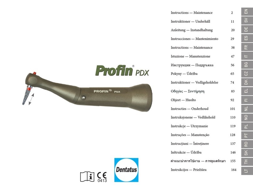 Dentatus Profin pdx Instruction and maintenance
