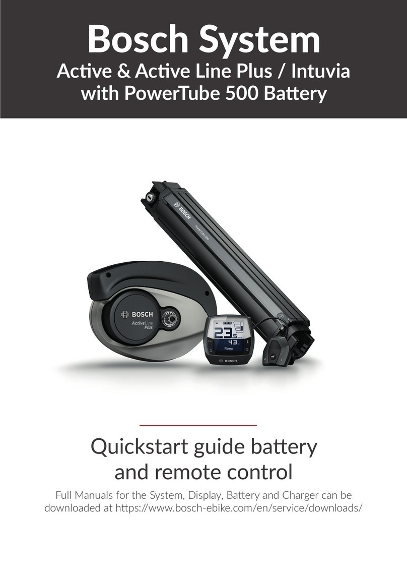 Bosch Active Line Plus Series quick start guide